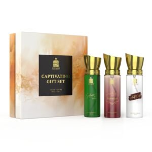 Adilqadri Captivating Trio Luxury Perfume Gift Set for Men & Women (3 x 20ml) | With Shanaya, White Oud, Safwan Perfume, Unisex Strong Woody, Fruity, Amber Long Lasting EDP Fragrance Set